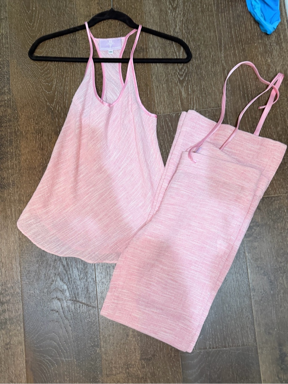 Michelle farmer pink linen set  XS